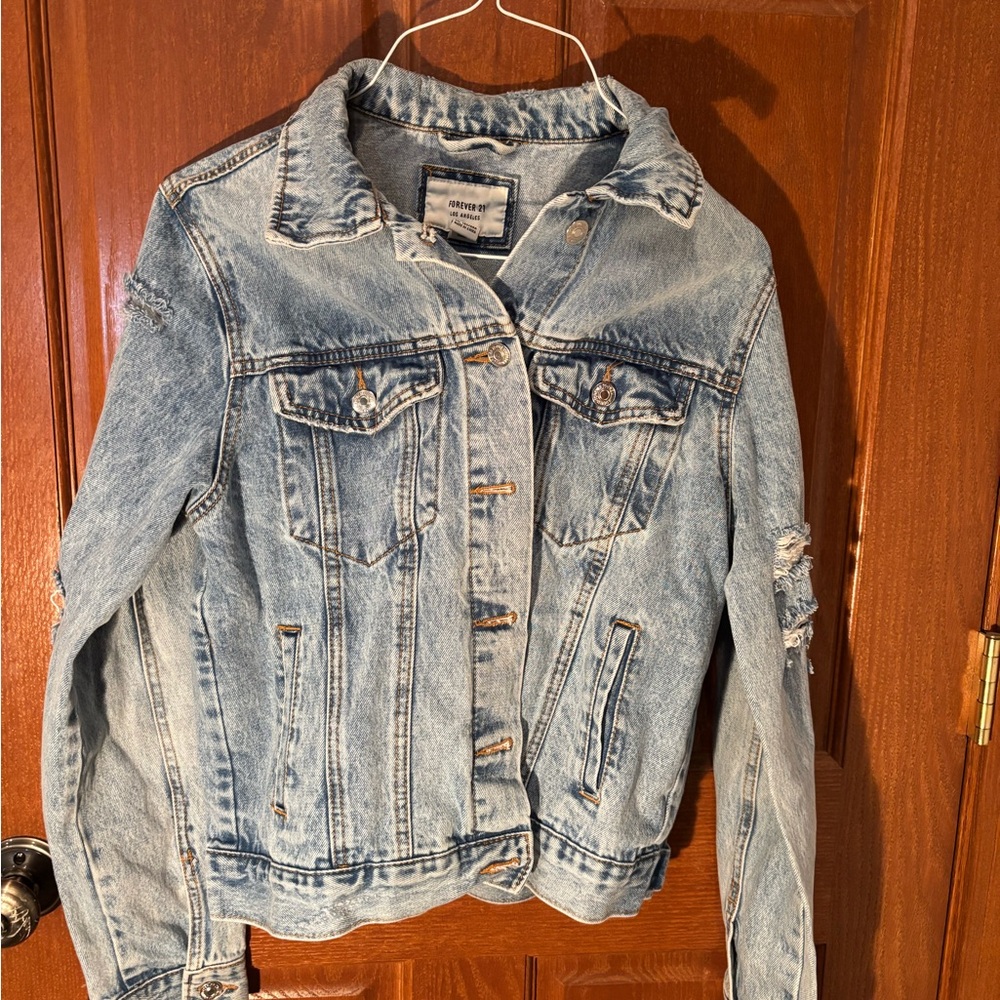 Distressed Denim Jacket